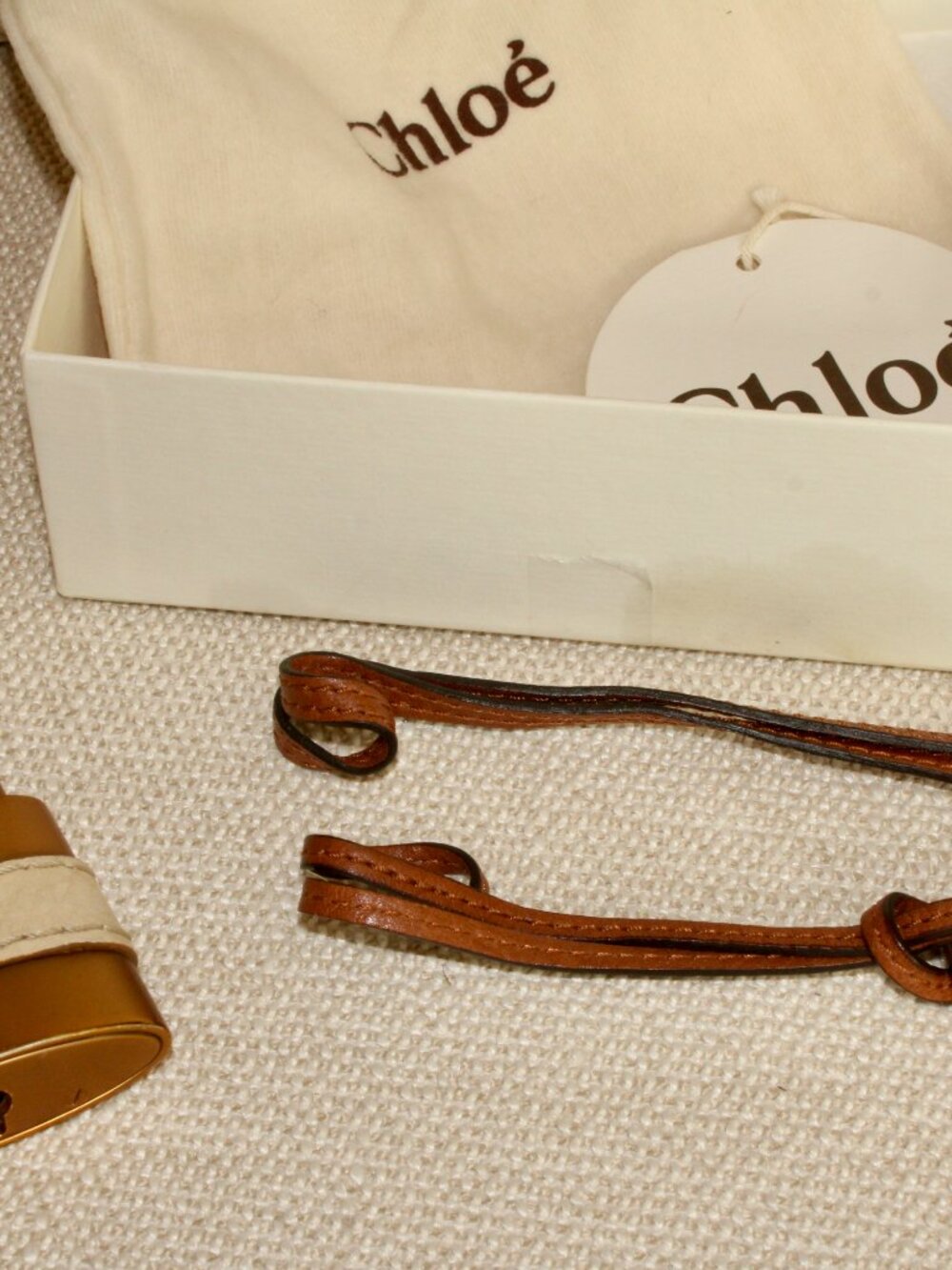 Vintage Chloé Paddington Leather Bag w/ 2 Padlocks, 2 Keys & Authentication card - Picture 10 of 16